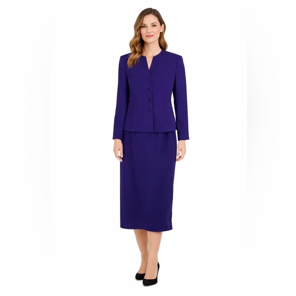 Le Suit Deep Purple Women's Suit Set